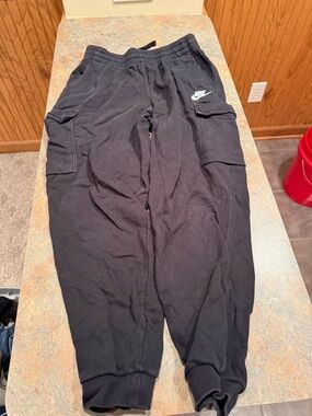 Nike Black Cargo Sweatpants Joggers